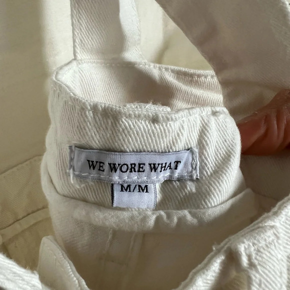 We Wore What Basic Denim White Overalls - Picture 13 of 14